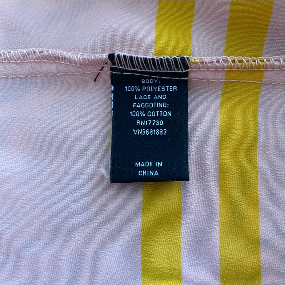 Jason Wu for Target Size L Pink Striped Pleated Cap Sleeve Pleated Shift Dress - Picture 7 of 7